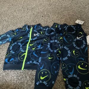 Blue and green 2 piece Nike fit set for boys brand new
